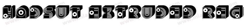 Hadsut Extruded Regular字体转换